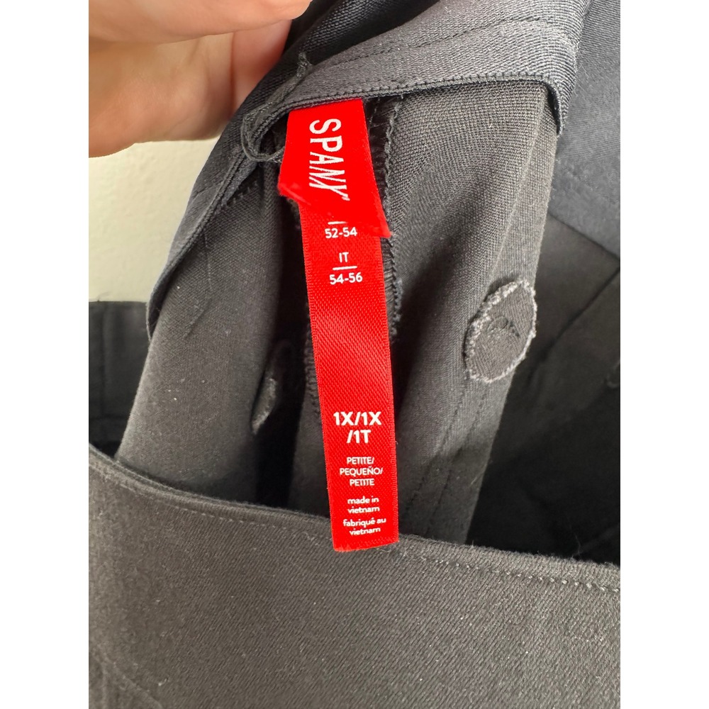 NEW Spanx On-the-Go Cropped Wide Leg Pants Black 1X Petite 20477Q - Picture 9 of 12
